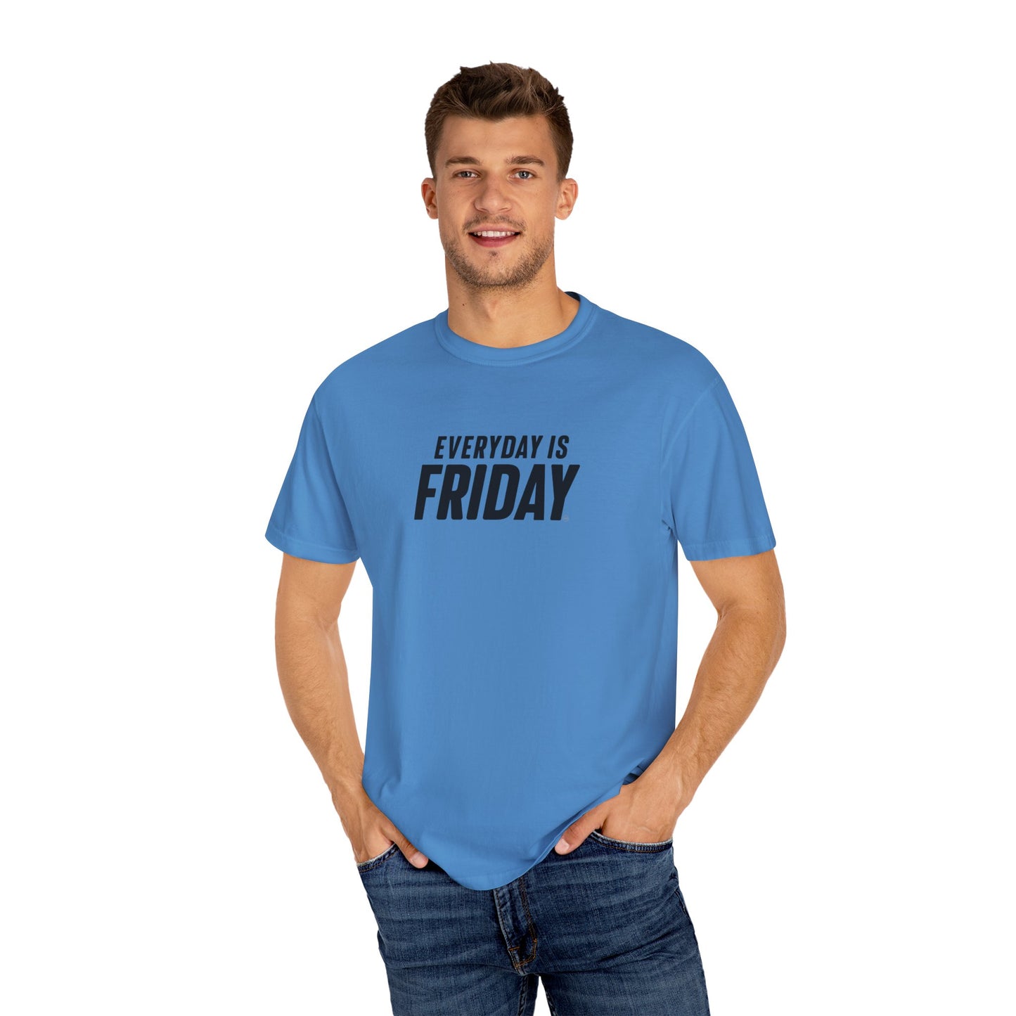Everyday is Friday T-shirt, White, Blue, Gray T- shirts
