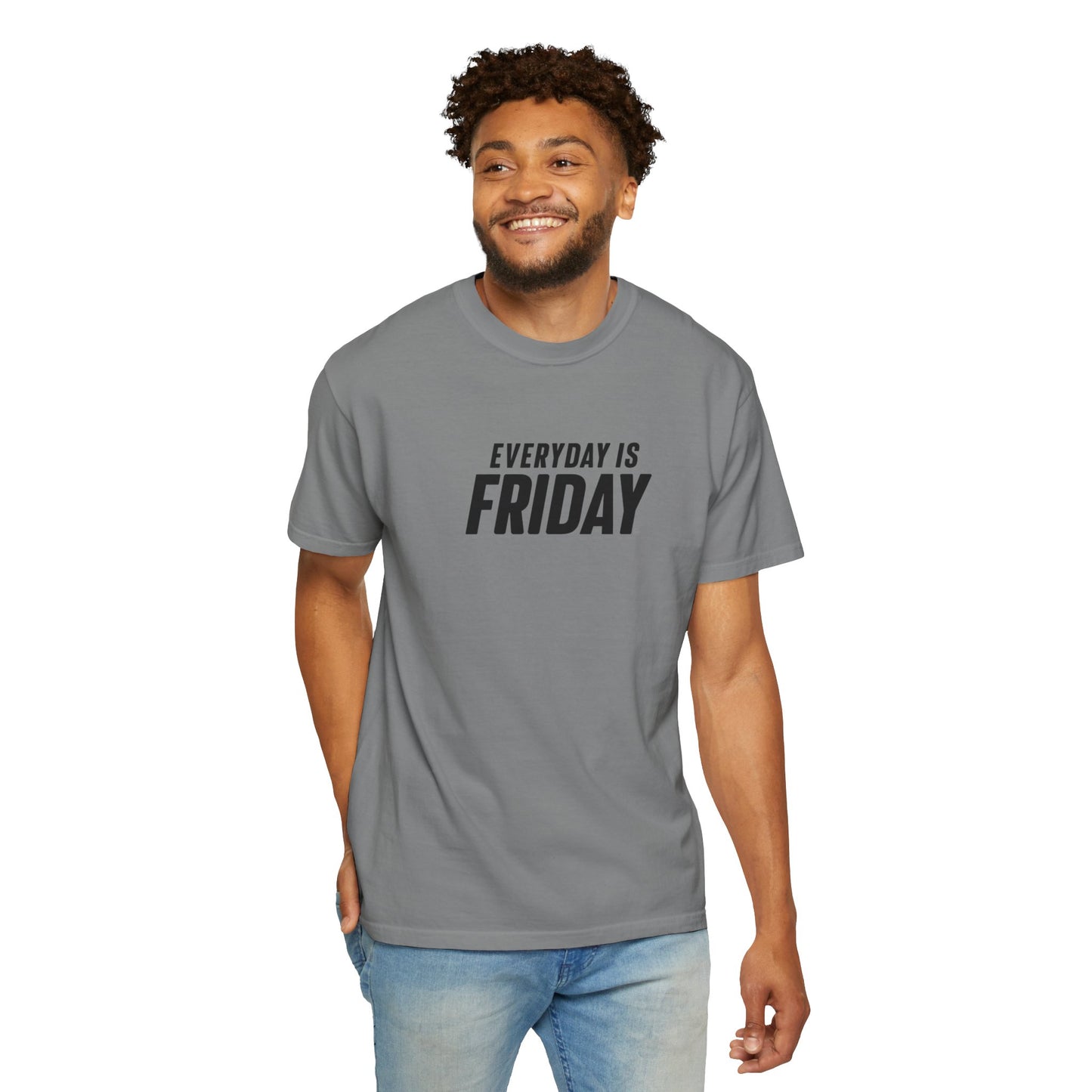 Everyday is Friday T-shirt, White, Blue, Gray T- shirts