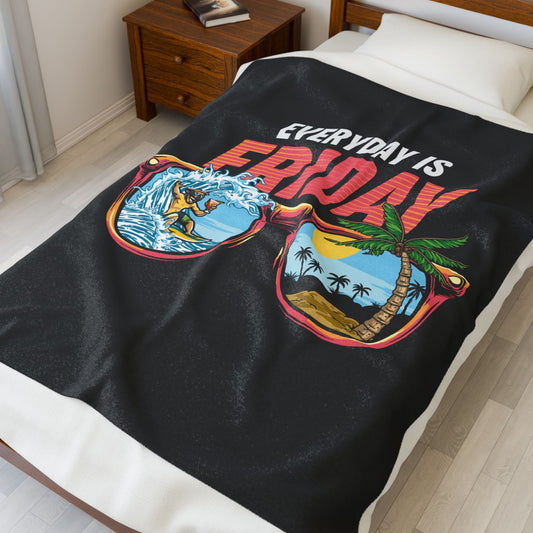 Cozy Everyday is Friday Plush Blanket