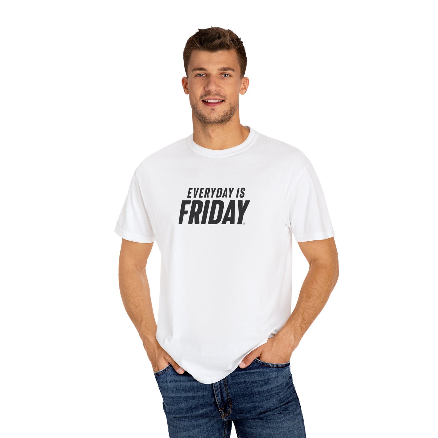 Everyday is Friday T-shirt, White, Blue, Gray T- shirts